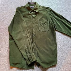 Long sleeved green Corduroy Point Zero shirt
